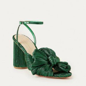 BRAND NEW – Camellia Bow Heel Emerald